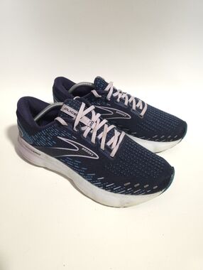 Brooks Womens Glycerin 20 Running Shoes Blue Purple Cushioned Size 10